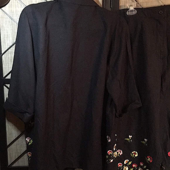 LARRY LEVINE WOMAN SIZE 16 W LINEN PANTS SET - Picture 7 of 14